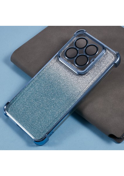 Xiaomi 14 Pro Kılıf Glitter Tpu Telefon Kapağı Güçlendirilmiş Köşeler-Mavi Için (Yurt Dışından) fırsatları