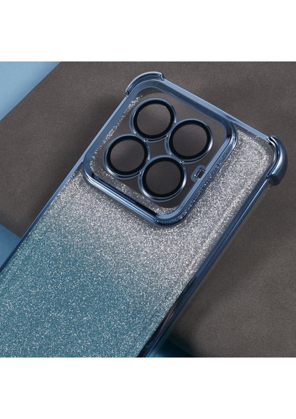 Xiaomi 14 Pro Kılıf Glitter Tpu Telefon Kapağı Güçlendirilmiş Köşeler-Mavi Için (Yurt Dışından) indirimleri