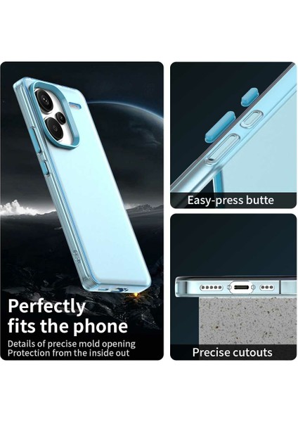 Xiaomi Redmi Note 13 Pro+ 5G Telefon Arka Kapak-Mavi Için (Yurt Dışından)