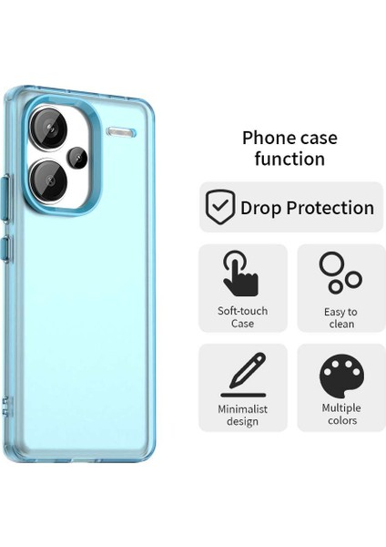 Xiaomi Redmi Note 13 Pro+ 5G Telefon Arka Kapak-Mavi Için (Yurt Dışından)