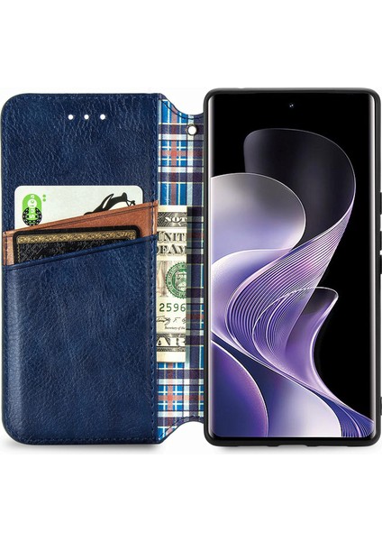 Xiaomi Redmi Note 14 Pro 5G Kılıf Pu Deri Cüzdan Telefon Kapağı-Mavi (Yurt Dışından) fiyatları