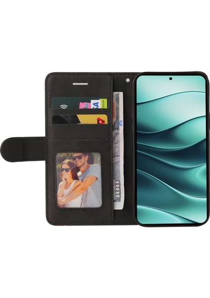 Kt Deri Serisi-1 Xiaomi Redmi Note 14 5G Renk Ekleme Telefon Kılıfı Cüzdan Standı-Siyah (Yurt Dışından) fiyatları