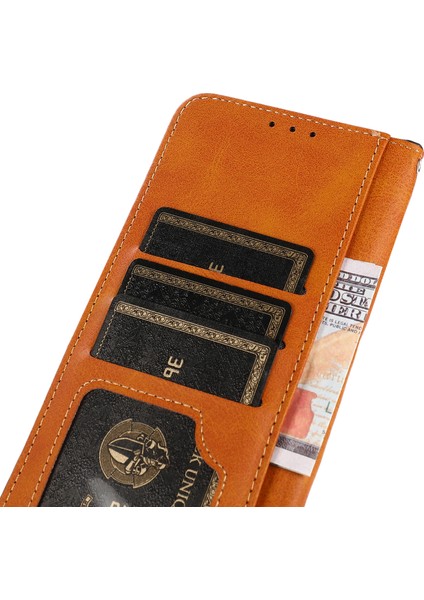 Xiaomi Redmi Note 14 4G Deri Kapak Kılıfı-Siyah (Yurt Dışından)