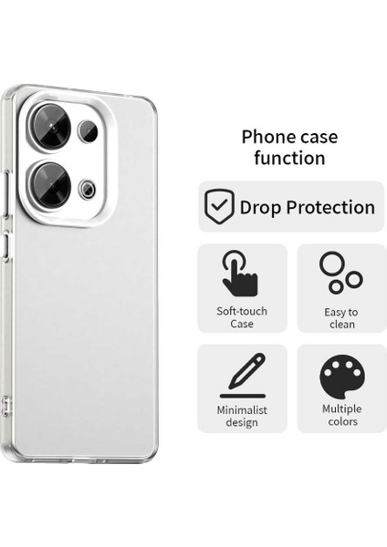Xiaomi Redmi Note 13 Pro 4G-Poco M6 Pro 4G Telefon Arka Kapak-Beyaz (Yurt Dışından) fırsatları