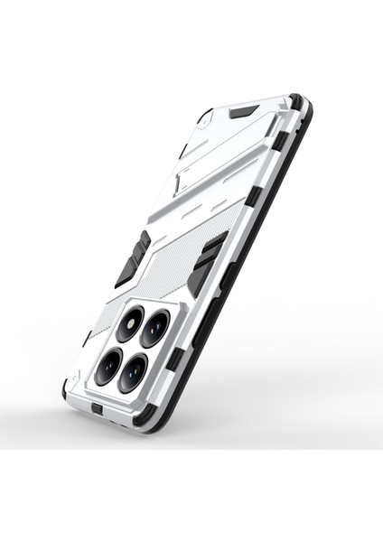 Xiaomi 14T Pro Kılıf Pc+Tpu Standlı Darbeye Dayanıklı Telefon Kılıfı-Beyaz (Yurt Dışından) modelleri