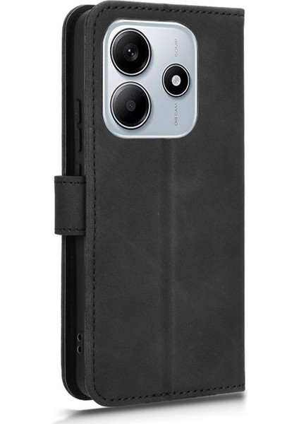 Xiaomi Redmi Note 14 5G-14 4G Cilt Hissi Düşme Önleyici Cüzdan Kapaklı Telefon Kapağı-Siyah Için (Yurt Dışından) indirimleri