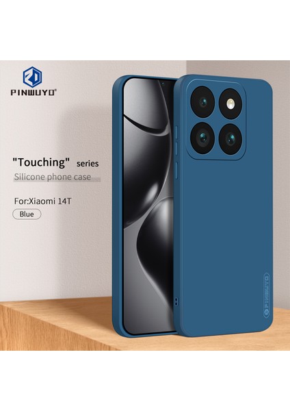 Xiaomi 14T Pınwuyo Jk Touching Sıvı Silikon Tpu Telefon Kılıfı-Mavi Için (Yurt Dışından) modelleri