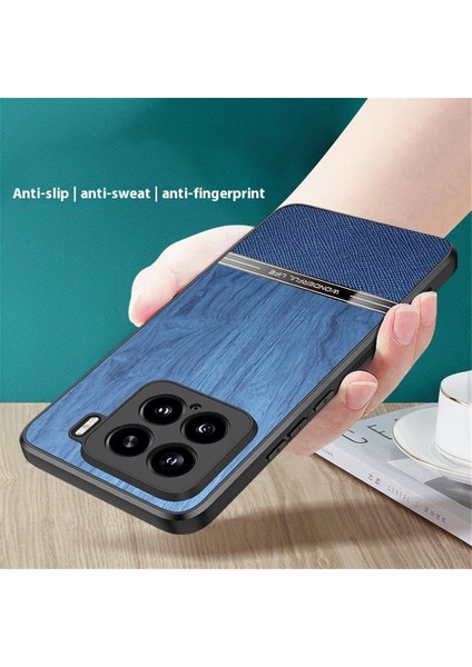 Xiaomi 15 Kılıf Ahşap Doku Deri Kaplamalı Tpu Telefon Koruyucu Kapak-Siyah (Yurt Dışından) fırsatları