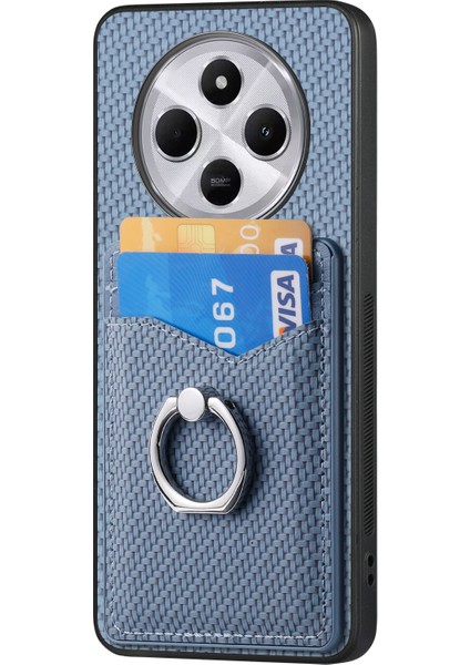 Telefon Kılıfı Xiaomi Redmi 14C 4G-14R 5G-Poco C75 4G Kart Yuvaları İle Arka Kapak Halka Tutucu Standı-Mavi (Yurt Dışından) fırsatları