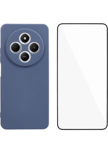 Xiaomi Poco C75 4G-Redmi 14R 5G-14C 4G Kılıf Tpu Telefon Kapağı Ekran Koruyucu-Lavanta Gri (Yurt Dışından)