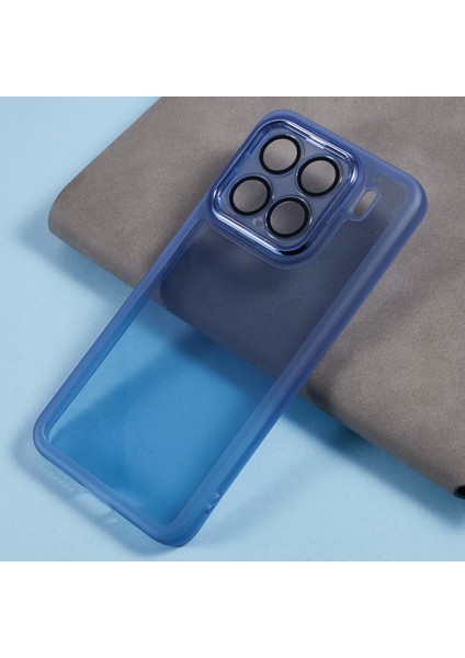 Xiaomi 15 Kılıf Elektroliz Kamera Çerçevesi Tpu Telefon Kapağı-Şeffaf Mavi Için (Yurt Dışından) modelleri