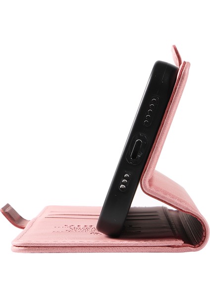 Xiaomi 14T Kılıf Pu Deri Cüzdan Telefon Kapağı Cilt Dokunmatik Duygu-Pembe Için (Yurt Dışından)