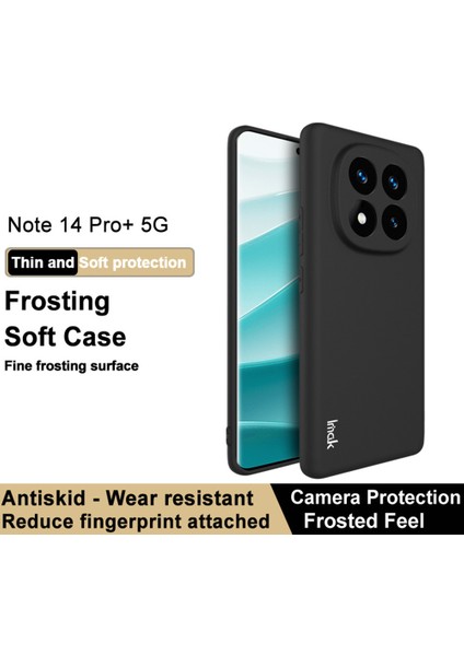 Xiaomi Redmi Note 14 Pro+ 5G Kılıf Mat Parmak Izi Önleyici Yumuşak Tpu Kapak Için (Yurt Dışından)