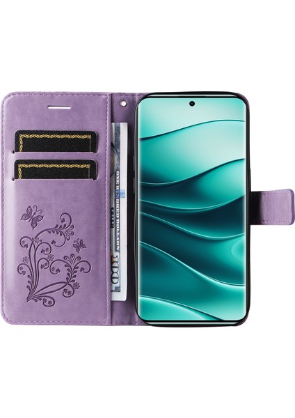 Xiaomi Redmi Note 14 Pro+ 5G - Note 14 Pro 5G Kılıf Deri Telefon Kılıfı -Açık Mor (Yurt Dışından) fiyatları