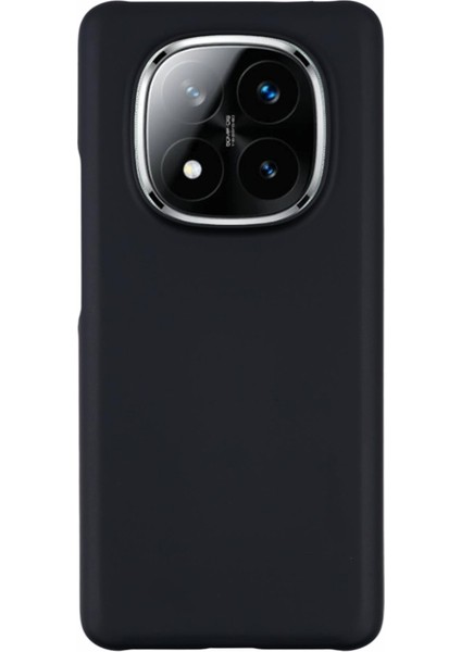 Xiaomi Redmi Note 14 Pro+ 5G Kılıf Sert Pc Buzlu Minimalist Telefon Kapağı-Siyah (Yurt Dışından)