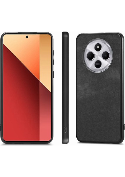 Xiaomi Redmi Için 14C 4G-14R 5G-Poco C75 4G Deri+Tpu Darbeye Dayanıklı Koruyucu Telefon Kapağı-Siyah (Yurt Dışından) fiyatları