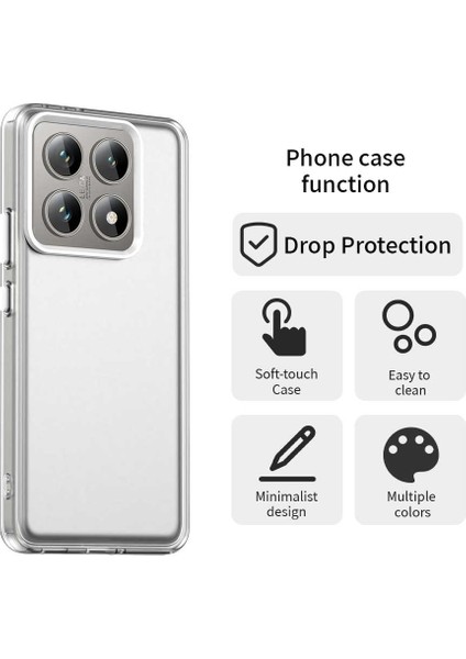 Xiaomi 14T Pro Kılıf Pc+Tpu+Pet Mat Düşme Önleyici Telefon Arka Kapak-Beyaz (Yurt Dışından) fırsatları