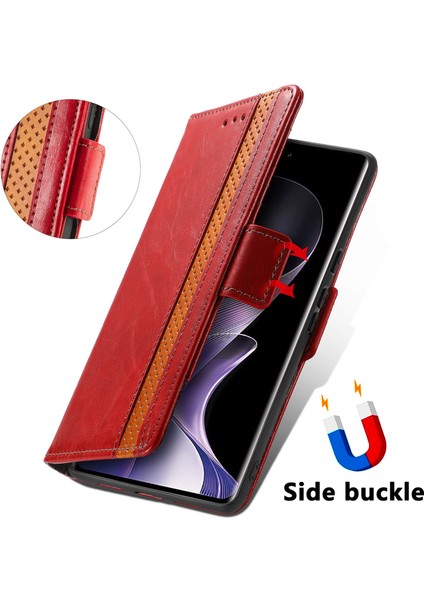 Xiaomi Redmi Note 14 Pro+ 5G Kılıf Cüzdan Ekleme Pu Deri Kapak-Kırmızı (Yurt Dışından) indirimleri