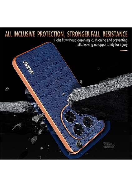 Xiaomi Redmi Note 14 Pro 5G Kılıf Galvanik Timsah Dokulu Pu+Tpu Telefon Kapağı-Beyaz (Yurt Dışından) modelleri
