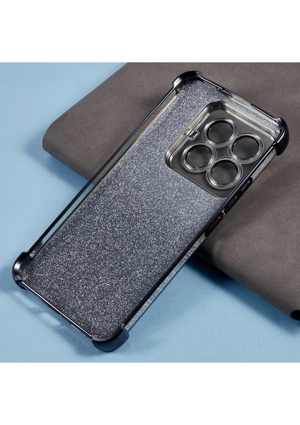 Xiaomi 14 Pro Için Kılıf Glitter Tpu Telefon Kapağı Güçlendirilmiş Köşeler-Siyah (Yurt Dışından) modelleri