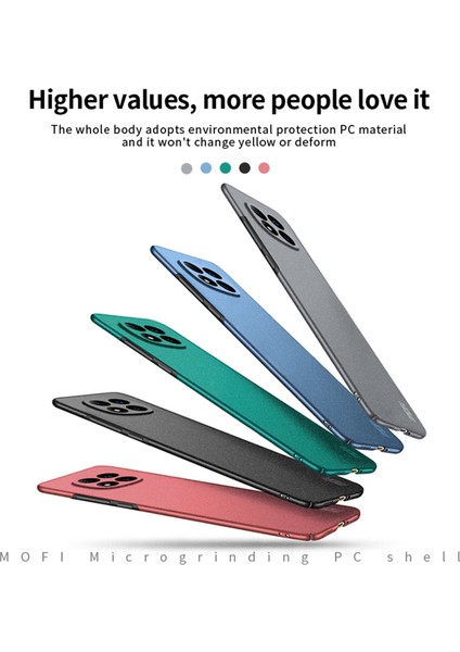Xiaomi Redmi Note 14 Pro+ 5G Mofı Shield Mat Serisi Kılıf Pc Telefon Kapağı Slim Fit-Siyah Için (Yurt Dışından)