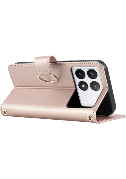 Xiaomi Poco X6 Pro 5G-Redmi K70E 5G Crossbody Cüzdan Eşkenar Dörtgen Mobil Kapak-Gül Altın Için (Yurt Dışından) indirimleri
