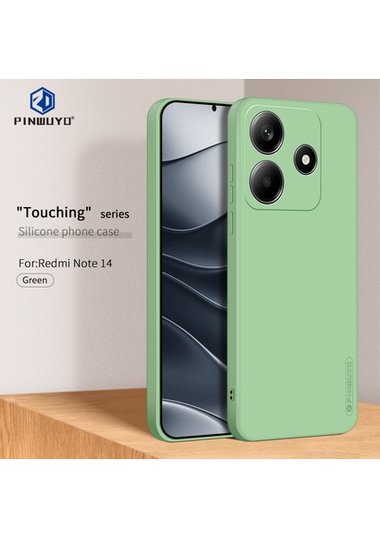 Xiaomi Redmi Note 14 5G Sıvı Silikon Tpu Telefon Kılıfı-Yeşil (Yurt Dışından) modelleri