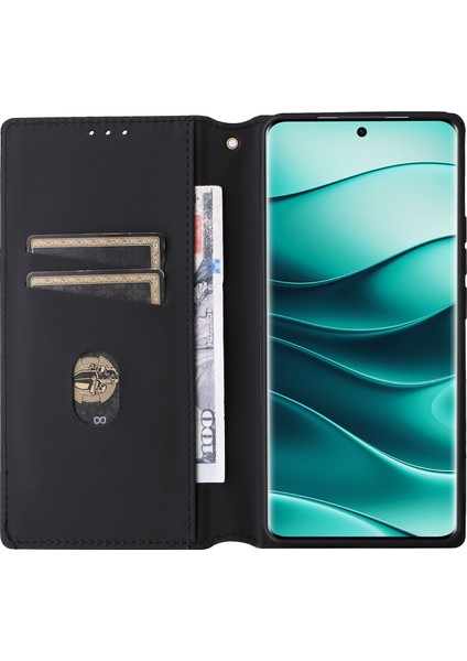 Xiaomi Redmi Note 14 Pro+ 5G-Note 14 Pro 5G Cüzdan Kılıf Eşkenar Dörtgen Baskılı Deri Telefon Kapağı-Kırmızı (Yurt Dışından)
