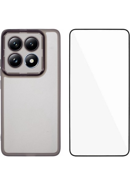 Xiaomi 14T Pro Için Temperli Cam-Şeffaf Siyah İle Elektroliz Çerçeve (Yurt Dışından)