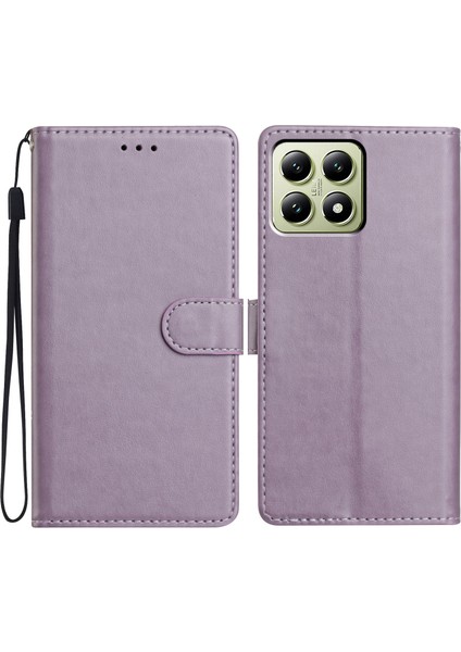 Kullanışlı Askı-Mor İle Xiaomi 14T Cüzdan Telefon Kılıfı Için (Yurt Dışından)