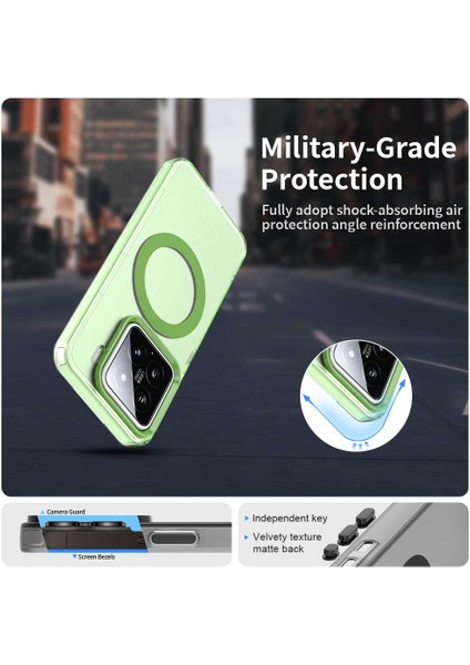 Xiaomi 15 Pro Kılıf Için Magsafe Pc+Tpu+Pet Anti-Drop Telefon Kapağı İle Uyumlu-Yeşil (Yurt Dışından) fiyatları