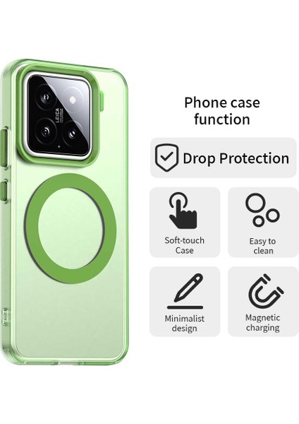 Xiaomi 15 Pro Kılıf Için Magsafe Pc+Tpu+Pet Anti-Drop Telefon Kapağı İle Uyumlu-Yeşil (Yurt Dışından) fırsatları