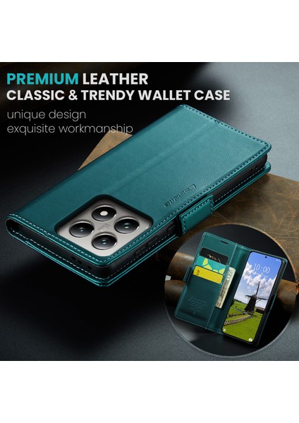 Xiaomi 14T Pro Kılıf Caseme 023 Serisi Rfıd Engelleme Parlak Telefon Kapağı-Yeşil (Yurt Dışından) indirimleri