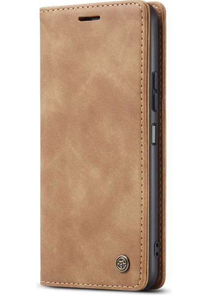 Xiaomi Redmi Için Not 12R 5G-Xiaomi Poco M6 Pro 5G-Xiaomi Redmi 12 4G Kılıf Caseme 013 Serisi Kart Tutucu Deri Telefon Kapağı-Kahverengi (Yurt Dışından) fiyatları