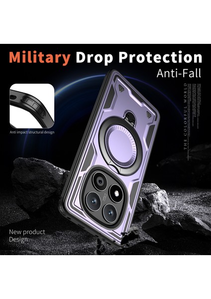 Xiaomi Redmi Note 14 Pro 5G Kılıf Için Magsafe Askeri Koruma Pc+Tpu Telefon Kapağı-Mor İle Uyumlu (Yurt Dışından) fırsatları
