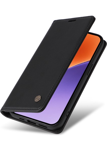 Xiaomi 15 Kılıf Deri Telefon Kılıfı Için Güçlü Manyetik Kapatma-Siyah (Yurt Dışından) indirimleri