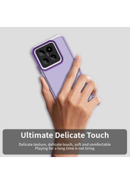 Xiaomi 14 Pro Kılıf Pc+Tpu+Pet Mat Düşme Önleyici Telefon Arka Kapak-Mor (Yurt Dışından) indirimleri
