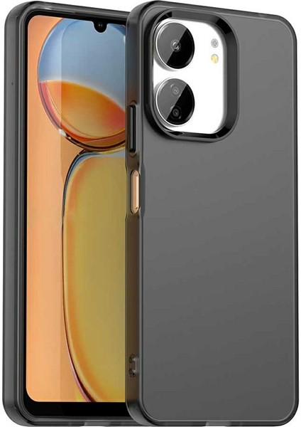 Xiaomi Poco M6 5G-C65 4G-Redmi 13R 5G-13C 5G-13C 4G Telefon Arka Kapak-Siyah (Yurt Dışından)