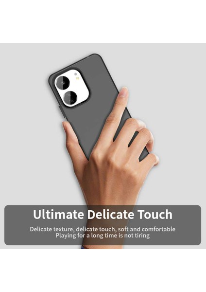 Xiaomi Poco M6 5G-C65 4G-Redmi 13R 5G-13C 5G-13C 4G Telefon Arka Kapak-Siyah (Yurt Dışından)