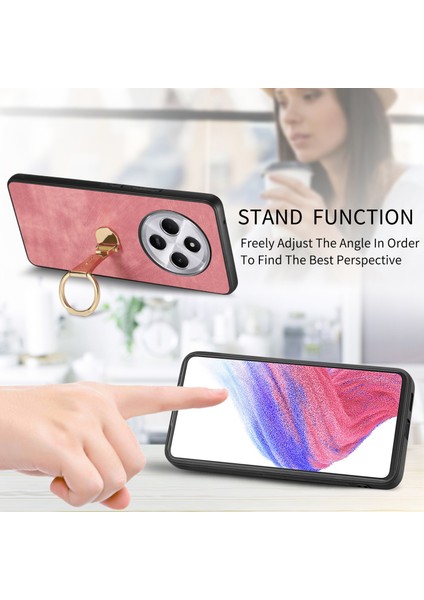 Caseneo D22 Telefon Kılıfı Xiaomi Redmi Için 14C 4G-14R 5G-Poco C75 4G Retro Deri Arka Kapak İle Katlanır Stand-Mor (Yurt Dışından) fiyatları
