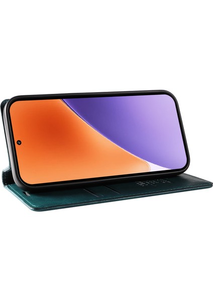 Xiaomi 15 Kılıf Manyetik Kapatma Deri Telefon Kapağı Litchi Doku-Mavi Için (Yurt Dışından) modelleri