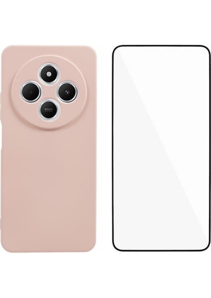 Xiaomi Poco C75 4G-Redmi 14R 5G-14C 4G Kılıf Tpu Telefon Kapağı Ekran Koruyucu-Pembe (Yurt Dışından)