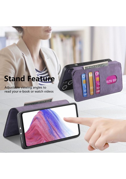 Caseneo Mw-03 Telefon Kılıfı Xiaomi Redmi Için 14C 4G-14R 5G-Poco C75 4G Deri + Tpu Telefon Kapağı İle Çıkarılabilir Cüzdan-Mor (Yurt Dışından) indirimleri