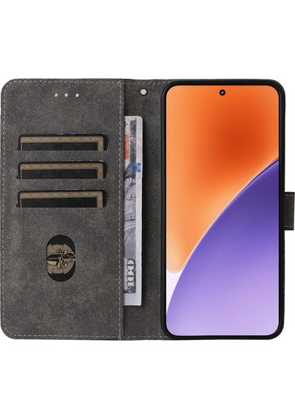 Xiaomi 15 Pro Için Rfıd Engelleme Pu Deri Kapak Çevirin Görünüm-Siyah (Yurt Dışından)