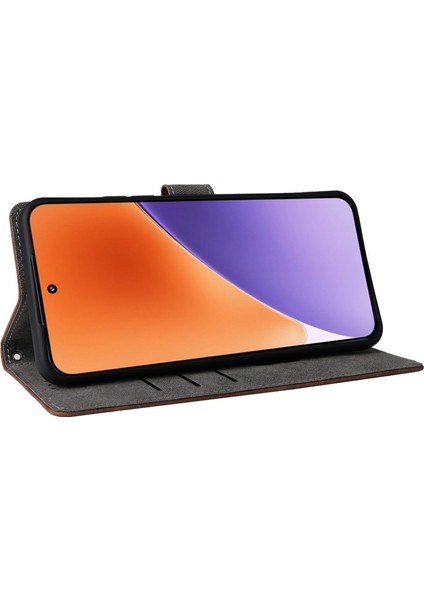 Xiaomi 15 Pro Için Rfıd Engelleme Pu Deri Kapak Çevirin Görünüm-Siyah (Yurt Dışından)