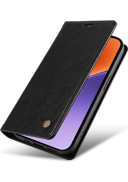 Xiaomi 15 Kılıf Manyetik Kapatma Deri Telefon Kapağı Litchi Doku-Siyah Için (Yurt Dışından) indirimleri