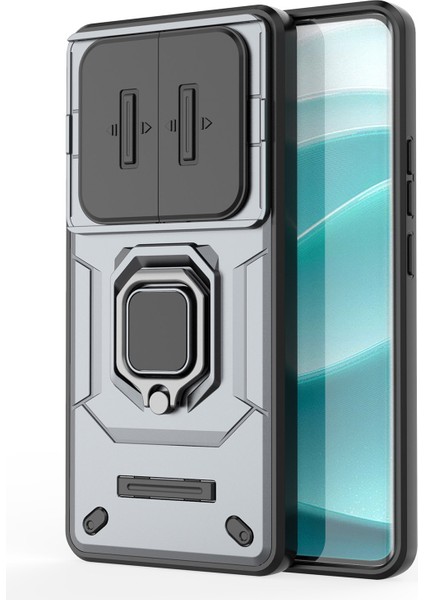 Xiaomi Redmi Note 14 Pro 5G Kılıf Pc+Tpu Lens Kapaklı Telefon Koruyucu-Gri (Yurt Dışından) fırsatları