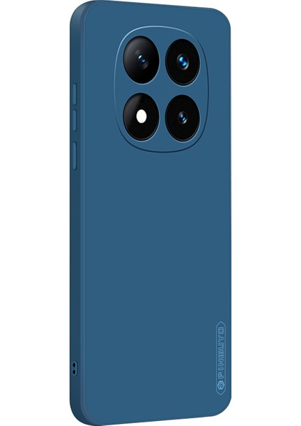 Xiaomi Redmi Note 14 Pro+ 5G Sıvı Silikon Tpu Telefon Kılıfı-Mavi (Yurt Dışından)