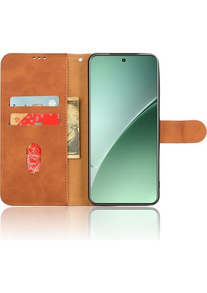 Xiaomi 15 Için Skin-Feel Anti-Drop Cüzdan Kapaklı Telefon Kapağı-Kahverengi (Yurt Dışından) fiyatları