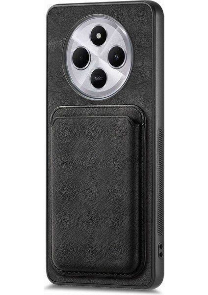 Xiaomi Redmi Için 14C 4G-14R 5G-Poco C75 4G Deri+Tpu Arka Kapak, Çıkarılabilir Kart Yuvası Ile-Siyah (Yurt Dışından) indirimleri